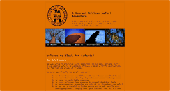 Desktop Screenshot of blackpotsafaris.co.za